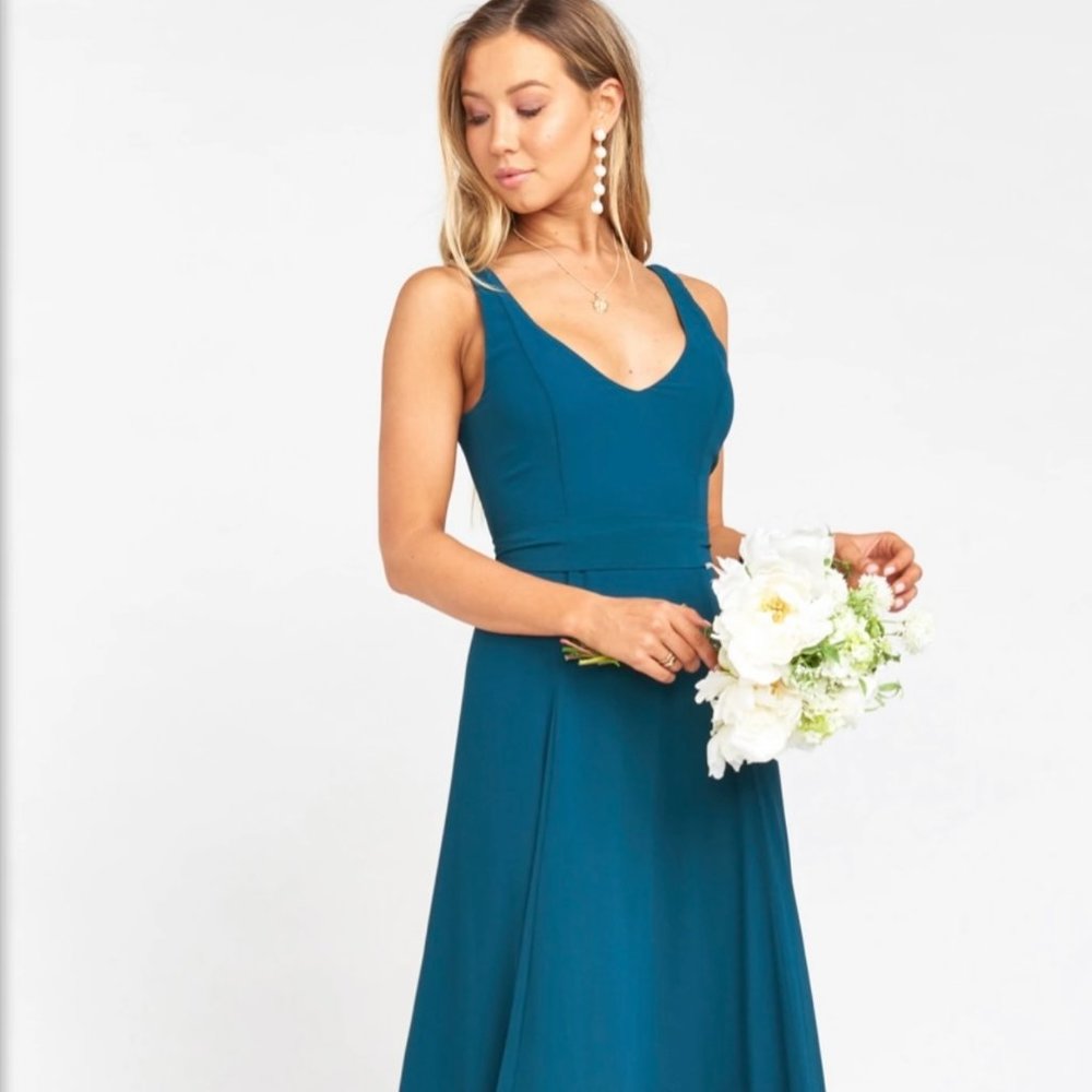 Show Me Your Mumu 'Deep Jade' Jenn Maxi Dress, size L